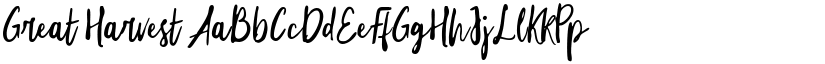 Great Harvest font download