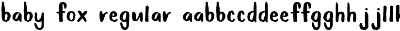 Baby Fox Regular font