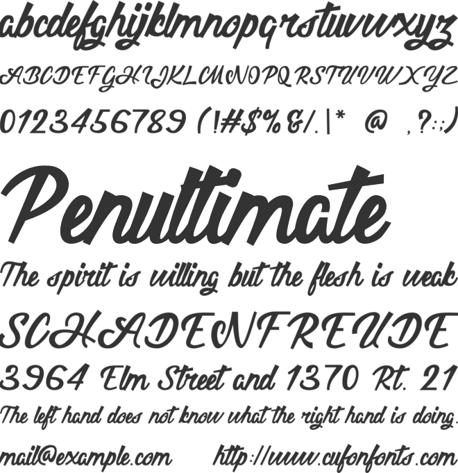 Twinkling Stars font preview