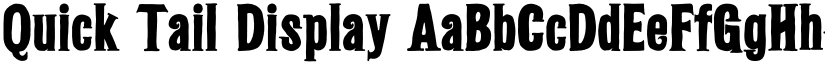 Quick Tail Display font download