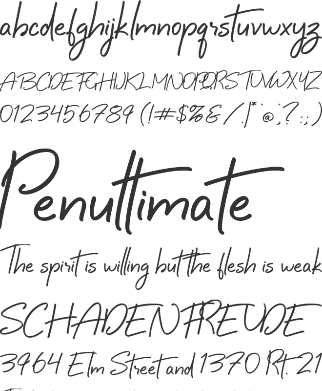 Boundless Wing Free font preview