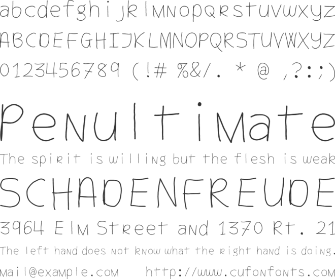 ShormuFont font preview