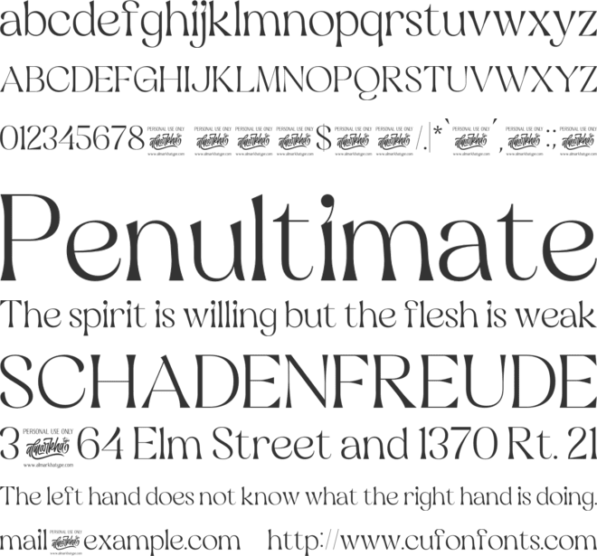 Quastro font preview