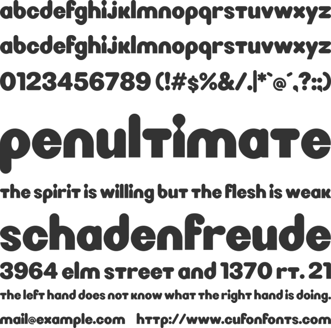 Nickel font preview