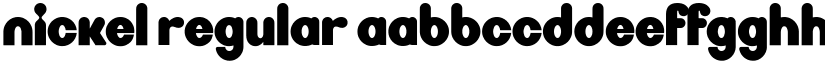 Nickel Regular font