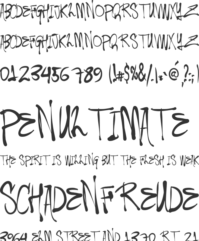 vtks Frescow font preview
