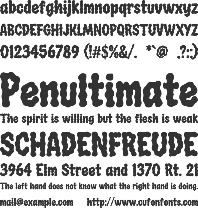 Wavely font preview