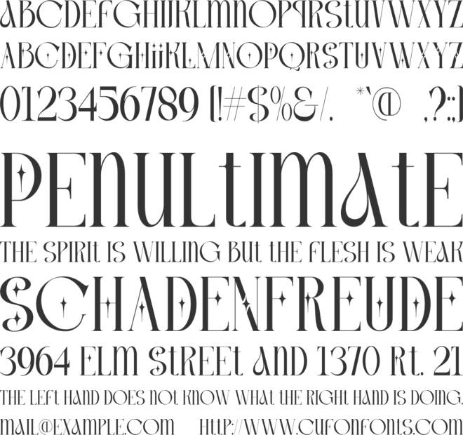 Bloved font preview