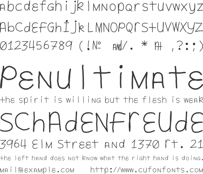 Asterisqo font preview