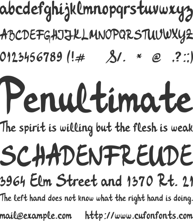 Tropical Forest font preview