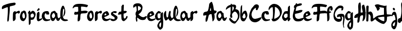 Tropical Forest Regular font