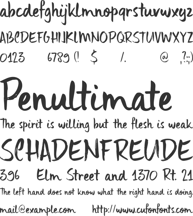 DK Uncle Edward font preview