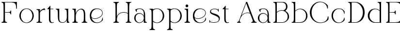 Fortune Happiest font download