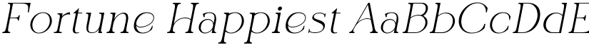 Fortune Happiest font