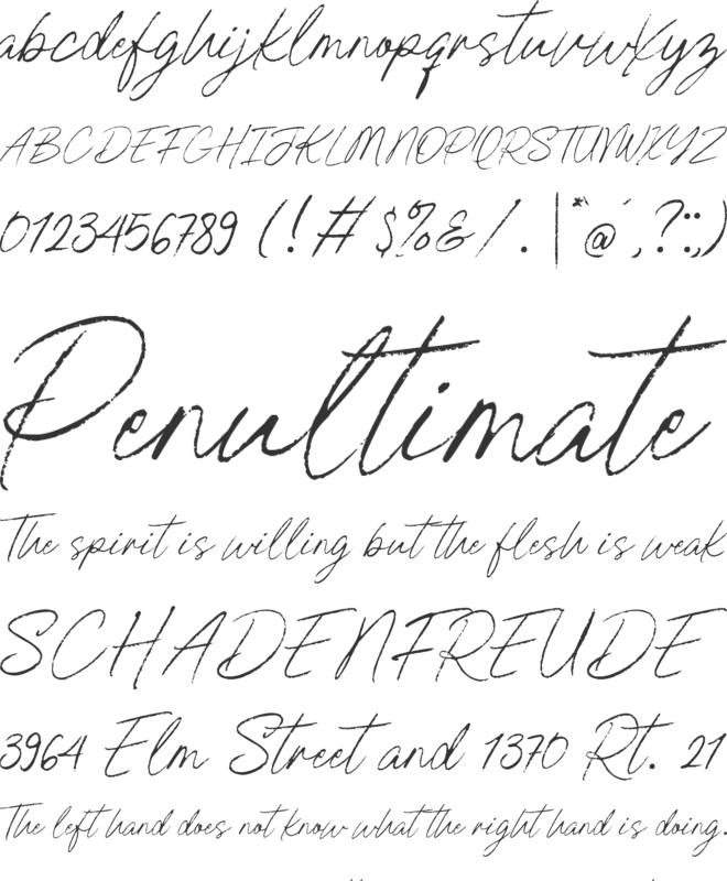 Fortune Happiest font preview