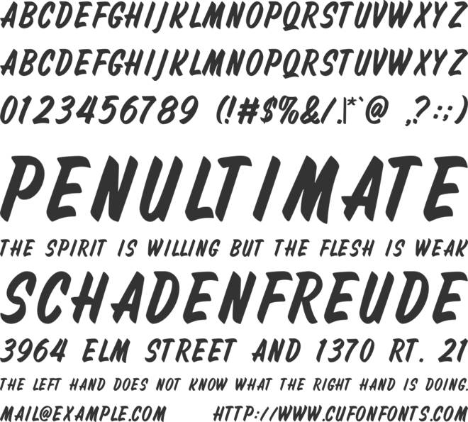 Hotrod font preview