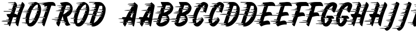 Hotrod font