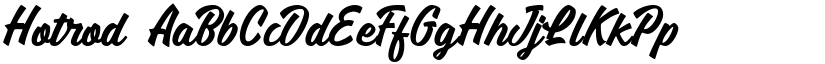 Hotrod font
