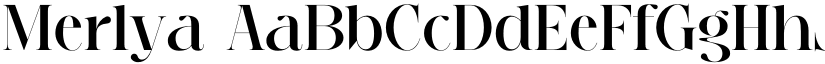 Merlya font