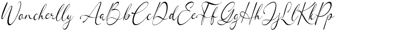 Woncherlly font download