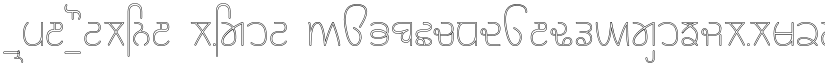 Rupe Outline Light font