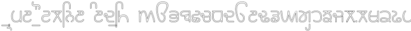 Rupe Outline Medium font