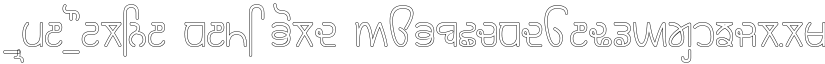 Rupe Outline Demi Bold font