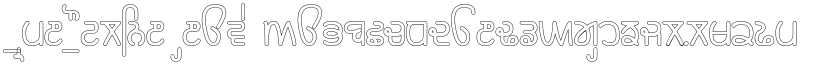 Rupe Outline Heavy font