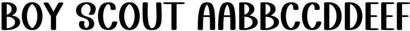 Boy Scout font