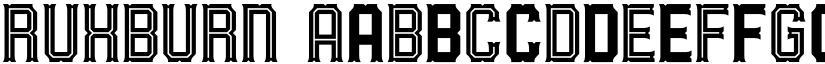 RUXBURN font