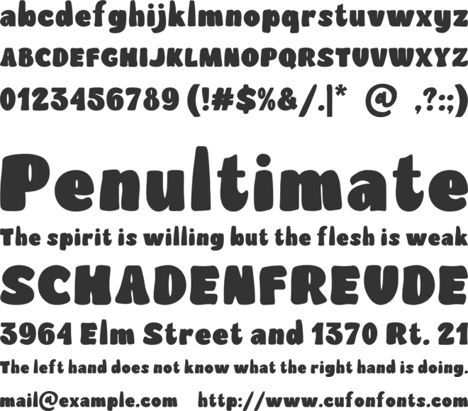 Crumfy font preview