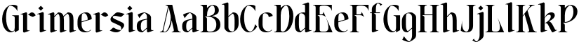 Grimersia font download