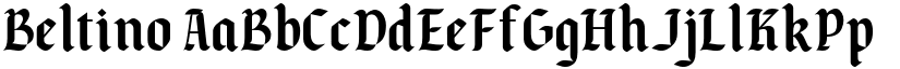 Beltino font