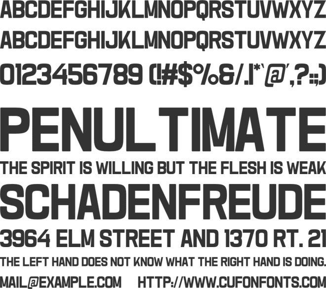 Funran font preview