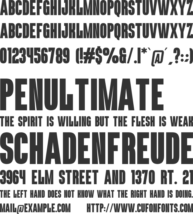 Madrid font preview