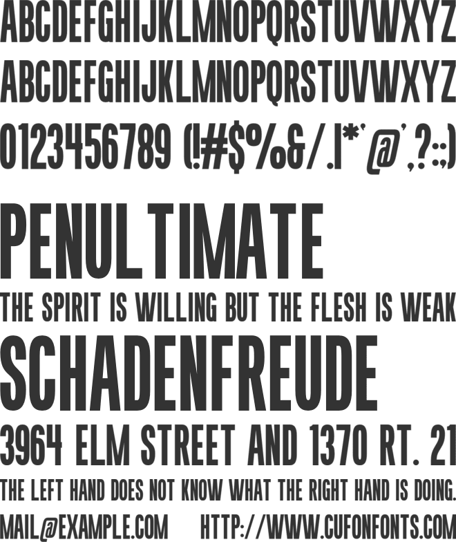 Moving font preview