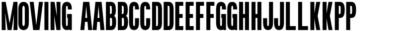 Moving font