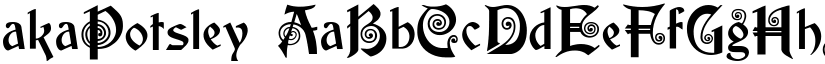 akaPotsley font