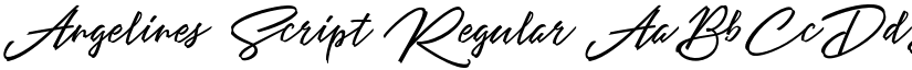 Angelines Script Regular font