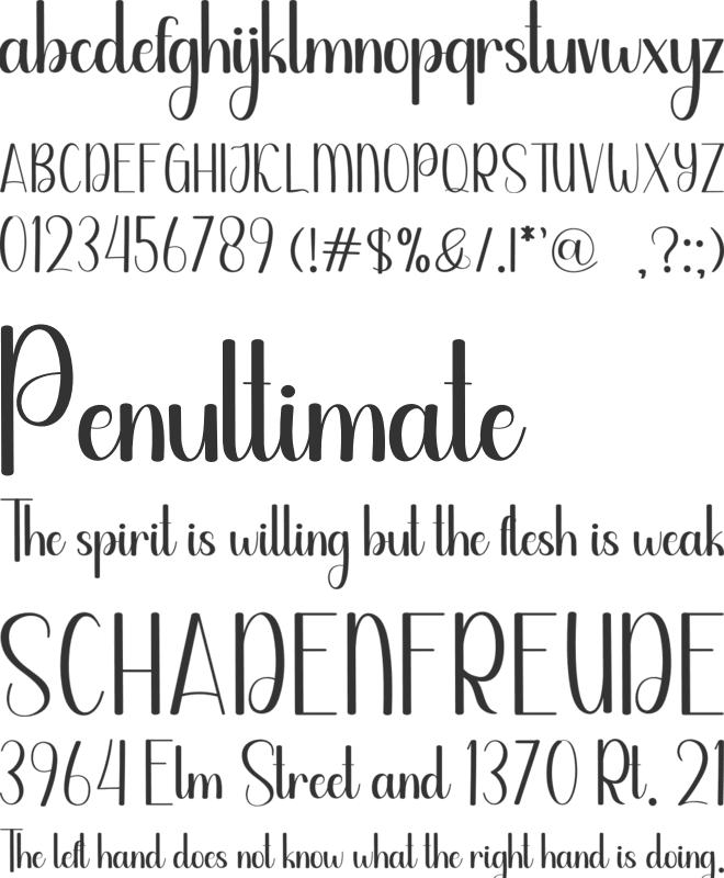 Green Clover font preview