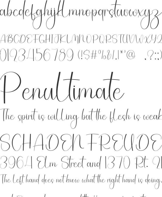 Mainstay Handwriting font preview