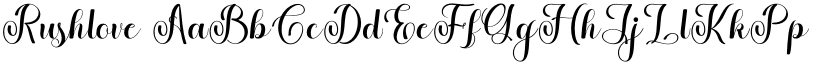 Rushlove font download
