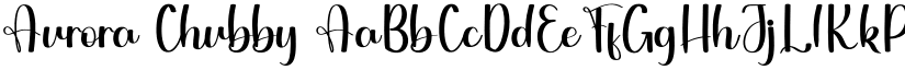 Aurora Chubby font download
