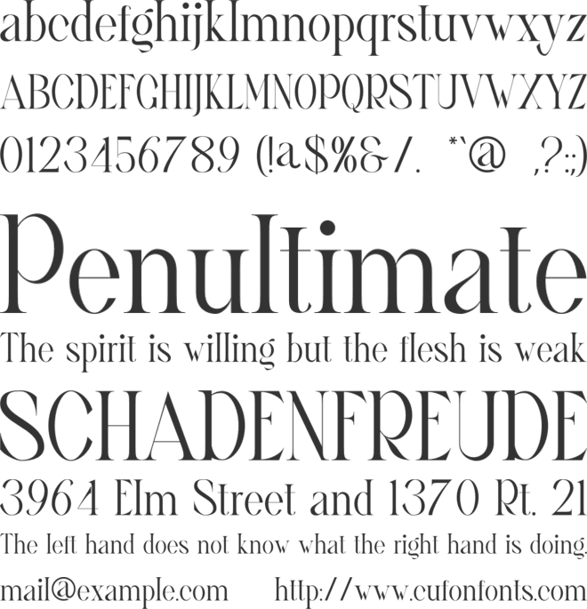 Ghina font preview