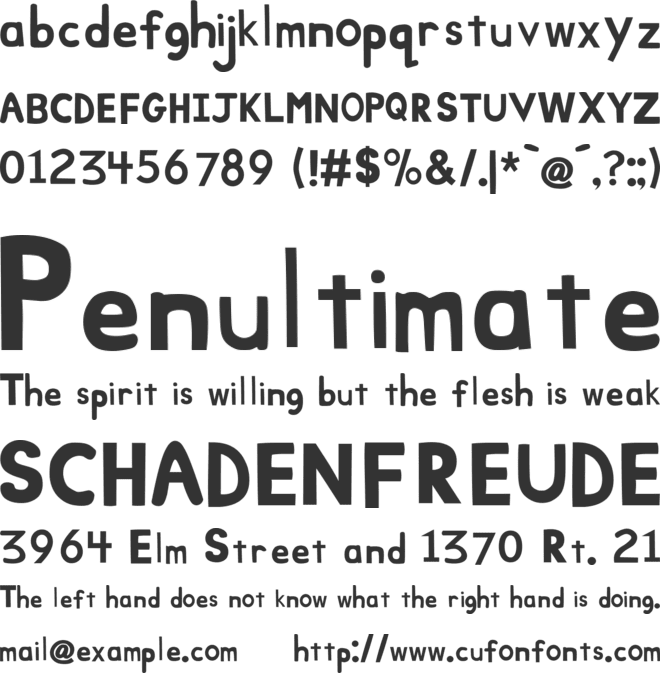 KidsTV123 font preview