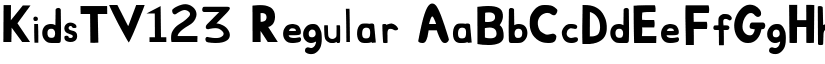 KidsTV123 Regular font