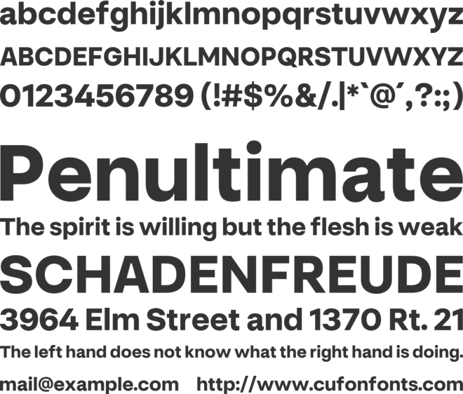 Chamer Font Family font preview
