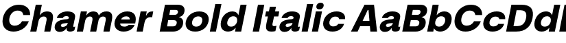 Chamer Bold Italic font
