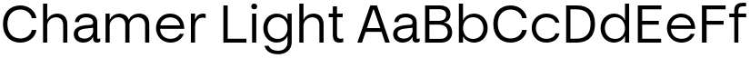 Chamer Light font