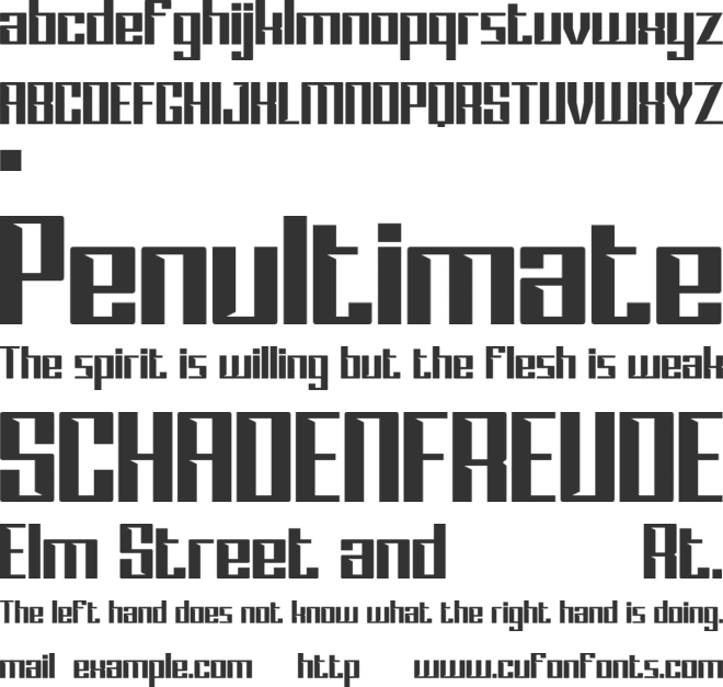 GROTHEN font preview